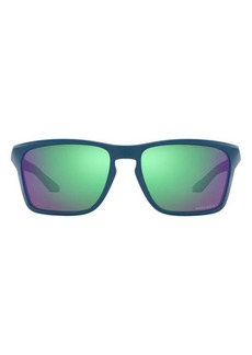 Oakley Sylas 57mm Mirrored Rectangular Sunglasses