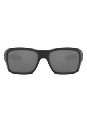 Oakley Turbine Matte Black 65mm Oversize Square Sunglasses at Nordstrom