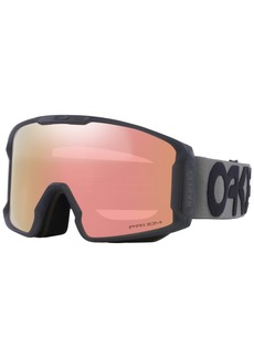 Oakley Unisex Line Miner L Snow Goggles - Matte Forged Iron/prizm rose gold iridiu