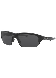 Oakley Unisex Rectangle Sunglasses, OO9363 64 Flak Beta - Black
