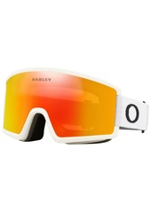 Oakley Unisex Target Line Snow Goggles - fire iridium/Matte White
