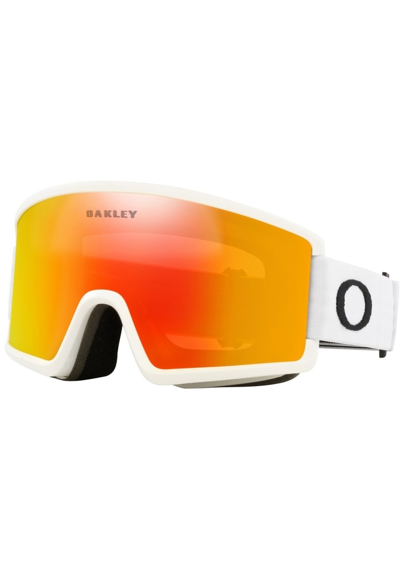Oakley Unisex Target Line Snow Goggles - fire iridium/Matte White