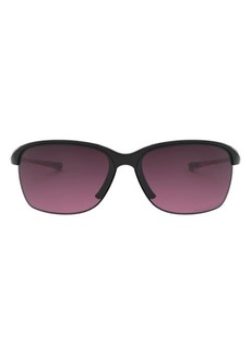 Oakley Unstoppable 65mm Gradient Polarized Oversize Rectangular Sunglasses