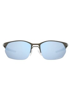 Oakley Wire Tap 2.0 60mm Prizm Polarized Rectangular Sunglasses