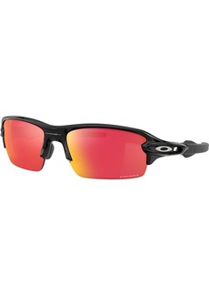 Oakley Youth Flak XS Prizm Polarized Sunglasses, Boys', Black/Prizm