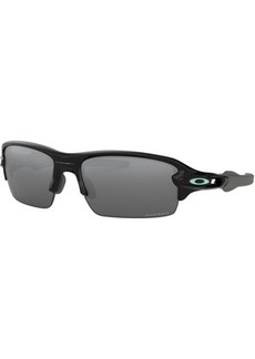 Oakley Youth Flak XS Prizm Sunglasses, Boys', Polished Black/Prizm Black