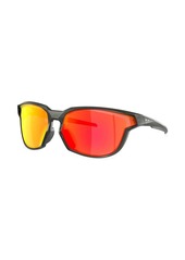 Oakley round-frame mirrored sunglasses