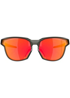 Oakley round-frame mirrored sunglasses