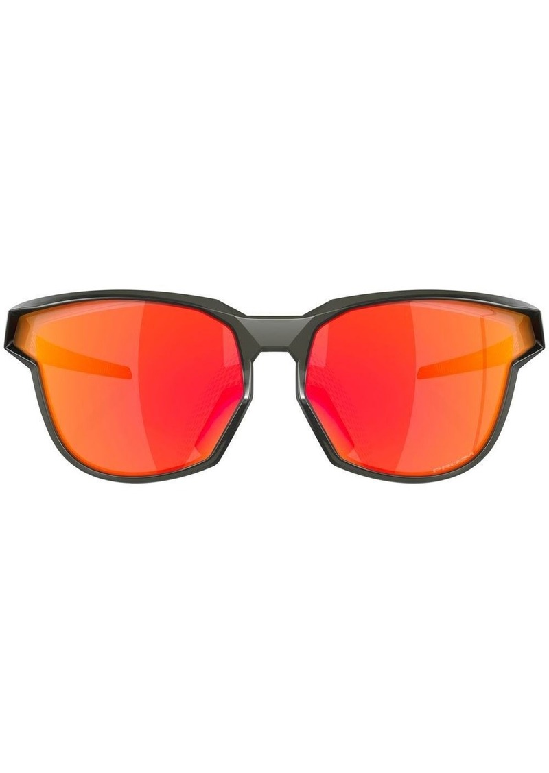 Oakley round-frame mirrored sunglasses