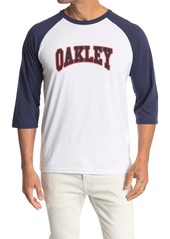 Oakley Sport Logo Print 3/4 Raglan Sleeve T-Shirt