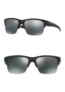 Oakley Thinlink 63mm Sunglasses in Polished Black /black Iridium at Nordstrom Rack