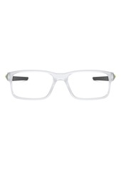 Oakley Kids' Full Count 51mm Rectangular Optical Glasses in Clear at Nordstrom