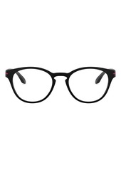 Oakley Kids' Round Off 48mm Round Optical Glasses in Shiny Black at Nordstrom