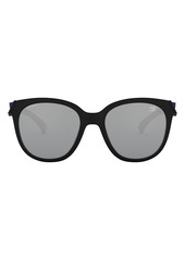 Oakley Low Key Baltimore Ravens 54mm Prizm(TM) Polarized Round Sunglasses in Nfl 2020 Bal Matte Black at Nordstrom