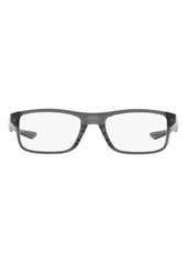 Oakley Plank 2.0 53mm Rectangular Optical Glasses in Grey at Nordstrom