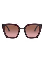 Women's Oakley Side Swept 51mm Polarized Cat Eye Sunglasses - Crystal Raspberry/ Black