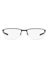 Oakley Socket 5.5 56mm Rectangular Optical Glasses in Black at Nordstrom
