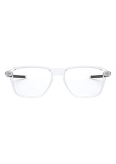 Oakley Wheel House 52mm Square Optical Glasses in Clear at Nordstrom