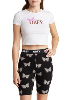 House of Obey Butterfly Graphic T-Shirt in White at Nordstrom Rack