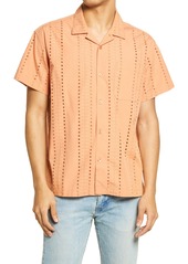 Men's Obey Baxter Short Sleeve Organic Cotton Button-Up Camp Shirt