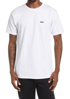 Obey Built To Last Cotton Graphic Tee in White at Nordstrom