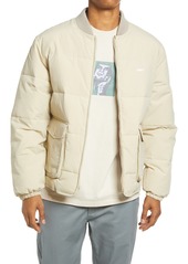 Obey Charlie Nylon Jacket in Silver Grey at Nordstrom