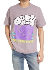 Obey Apocalypse Energy Cotton Graphic Tee in Pigment Lilac Chalk at Nordstrom