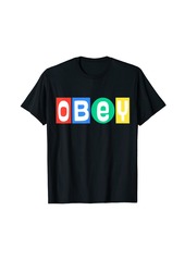 OBEY Big Shot Friend's Gift Family's Members Gift Present T-Shirt
