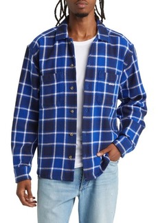 Obey Bigwig Plaid Button-Up Overshirt
