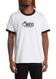 Obey Bigwig Sound Embroidered Ringer T-Shirt