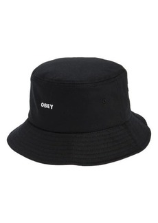 Obey Bold Embroidered Cotton Twill Bucket Hat