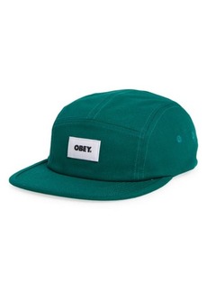 Obey Bold Label Five-Panel Organic Cotton Hat