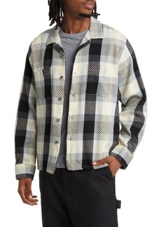 Obey Bruce Plaid Button-Up Overshirt