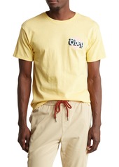 Obey Circle Logo Graphic T-Shirt in Banana at Nordstrom Rack
