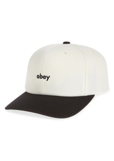Obey Colorblock Logo Twill Baseball Cap