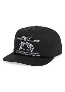 Obey Committed To Excellence Snapback Baseball Cap