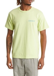 Obey Destruction and Construct Organic Cotton Graphic Logo Tee