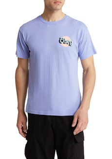 Obey Dot Logo Organic Cotton T-Shirt in Digital Violet at Nordstrom Rack