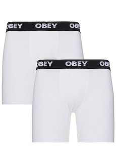 Obey Established Works 2 Pack Boxer Briefs