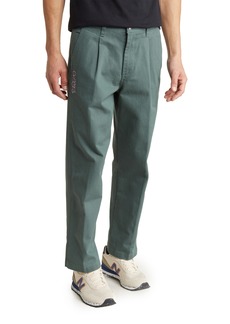 Obey Estate Embroidered Pleated Pants in Silver Pine at Nordstrom Rack