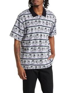 Obey Expand Floral Jacquard Cotton Polo