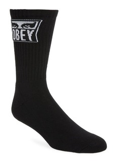 Obey Eyes Icon Crew Socks in Black at Nordstrom