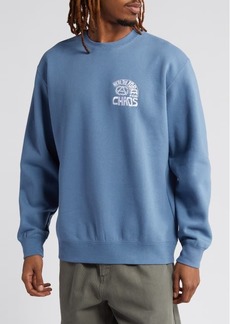 Obey Force for Chaos Embroidered Crewneck Sweatshirt