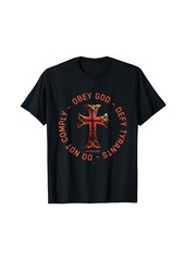 Obey God Defy Tyrants Acts Faith Great Reset Christian T-Shirt