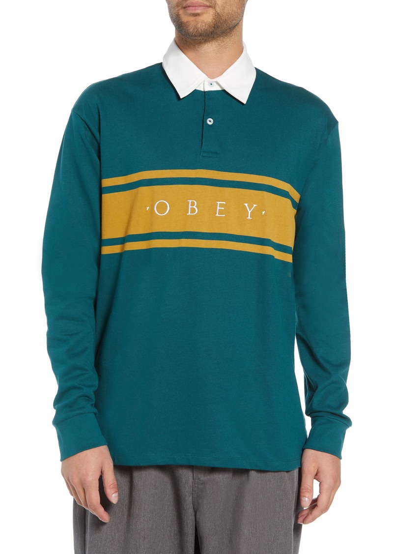 obey polo long sleeve