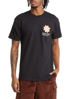 Obey House of Flower Graphic Tee in Black at Nordstrom Rack