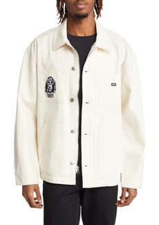 Obey Hymn Denim Chore Jacket in Unbleached-Ubl at Nordstrom