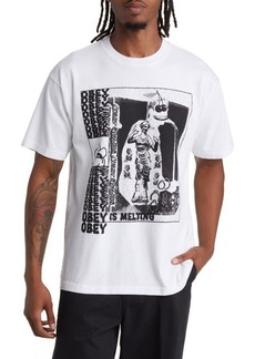 Obey Is Melting Cotton Graphic T-Shirt