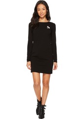 Obey Junior's Ritchie Long Sleeve Open Back Dress  L