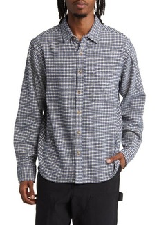 Obey Lenny Check Flannel Button-Up Shirt